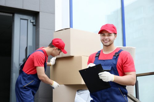 Removals team preparing a move in Shepherds Bush