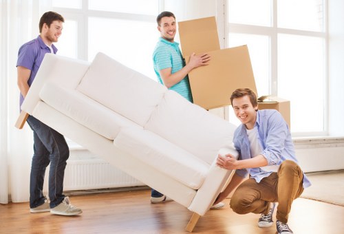 Low-carbon van used for eco-friendly removals in Shepherdsbush