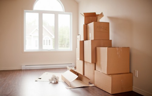 Removal van ready for a local move in Shepherds Bush