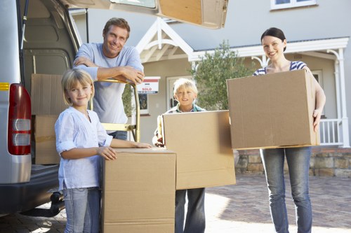 Van parked for a Shepherds Bush home or office relocation