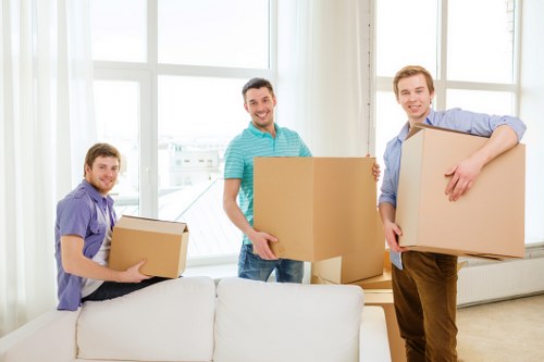 Local removal van service handling access in West London