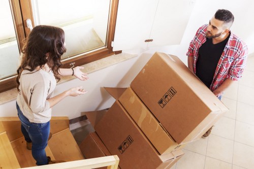Online card payment and PayPal security concept for moving services