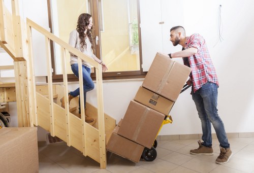 Commercial moving van service for office relocation in Shepherds Bush